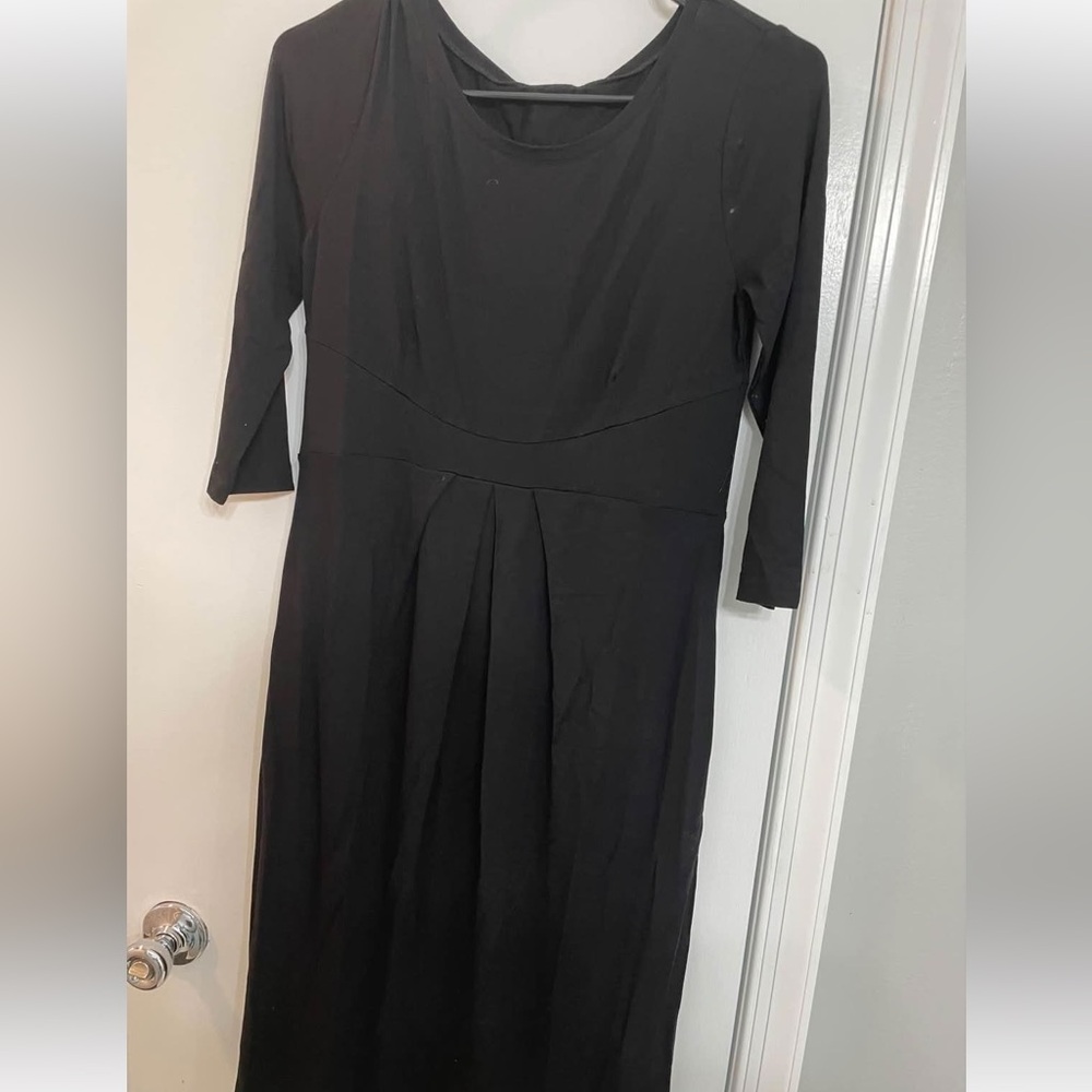 Isabella Oliver Maternity Black Long Sleeve Dress